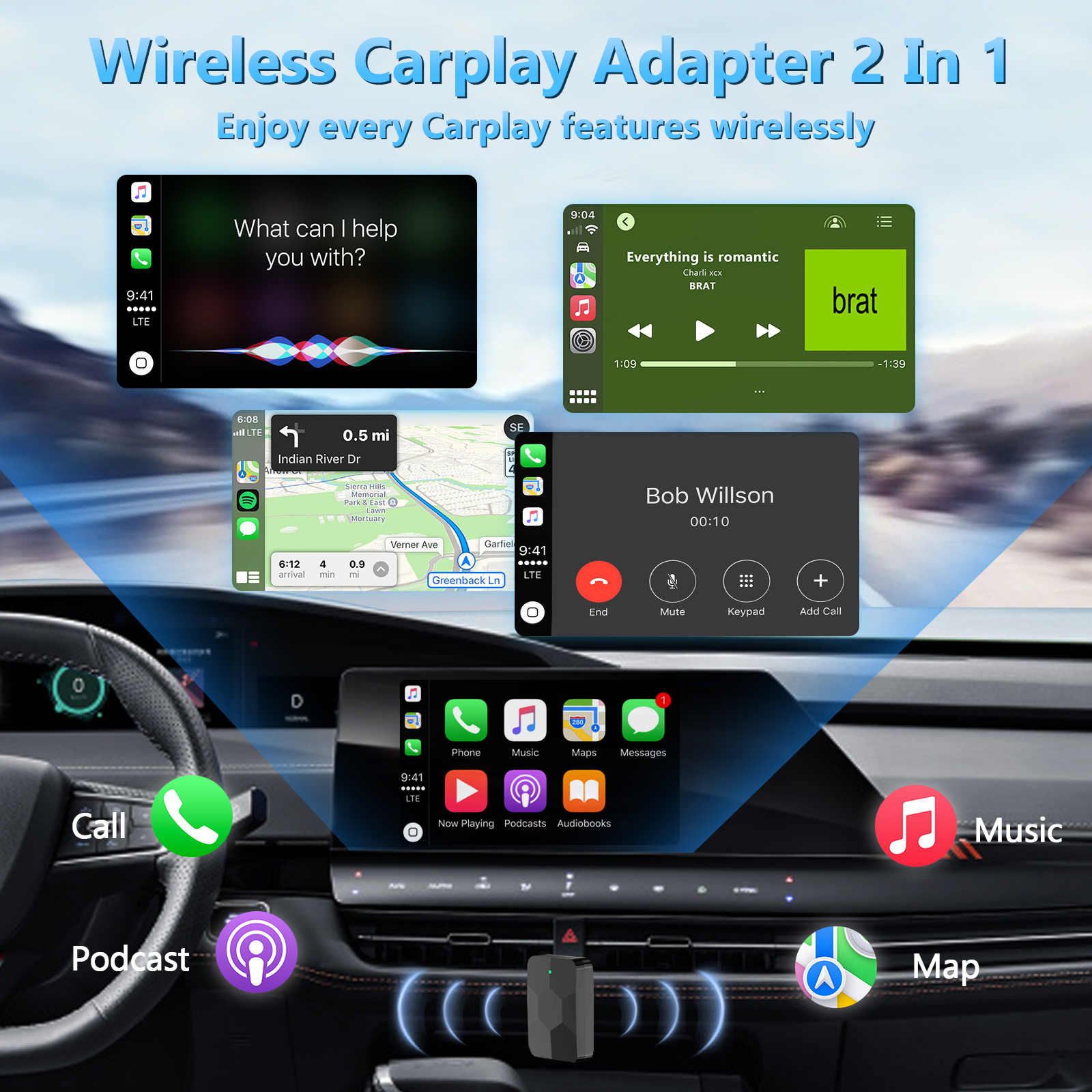 Black flash drive carplay