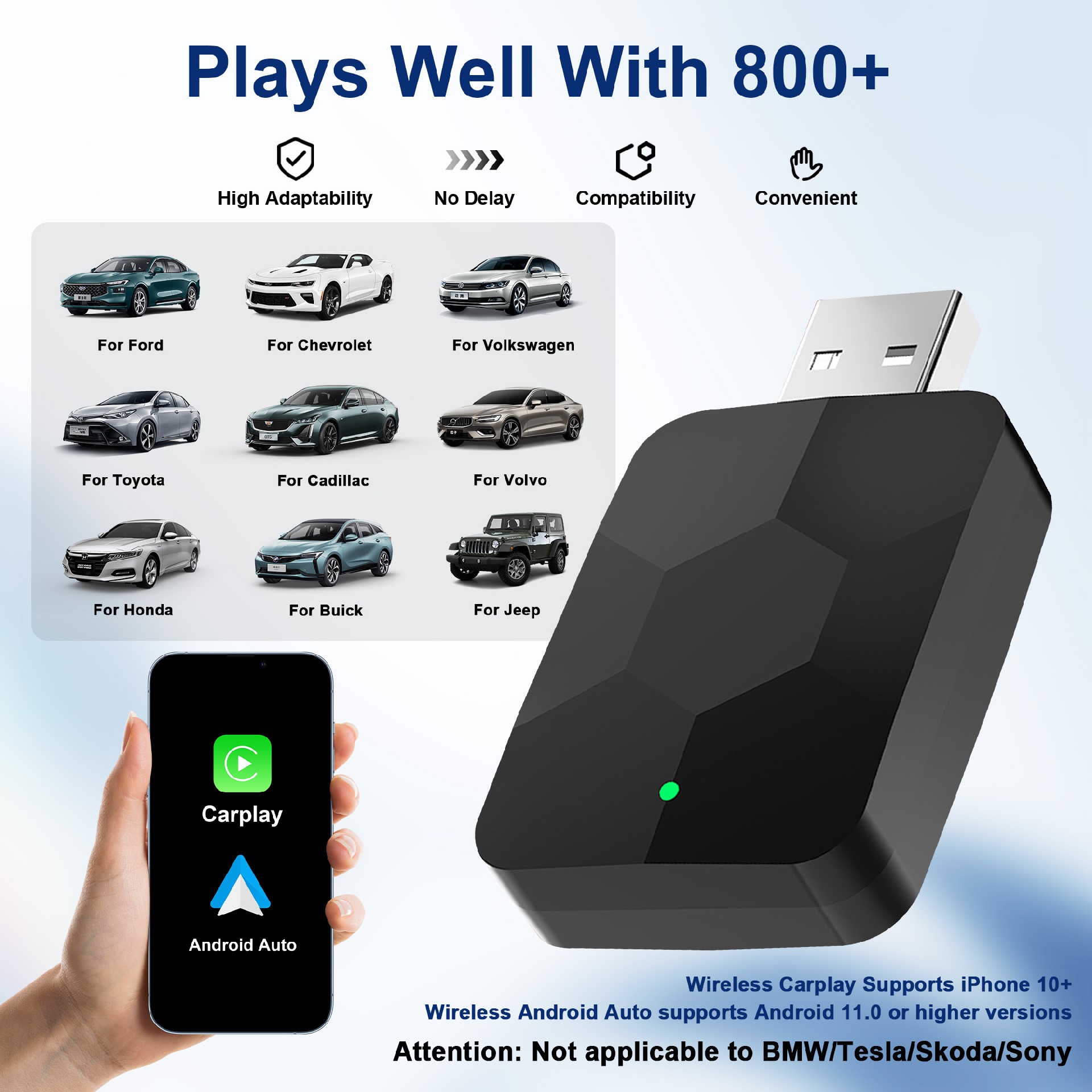Black flash drive carplay