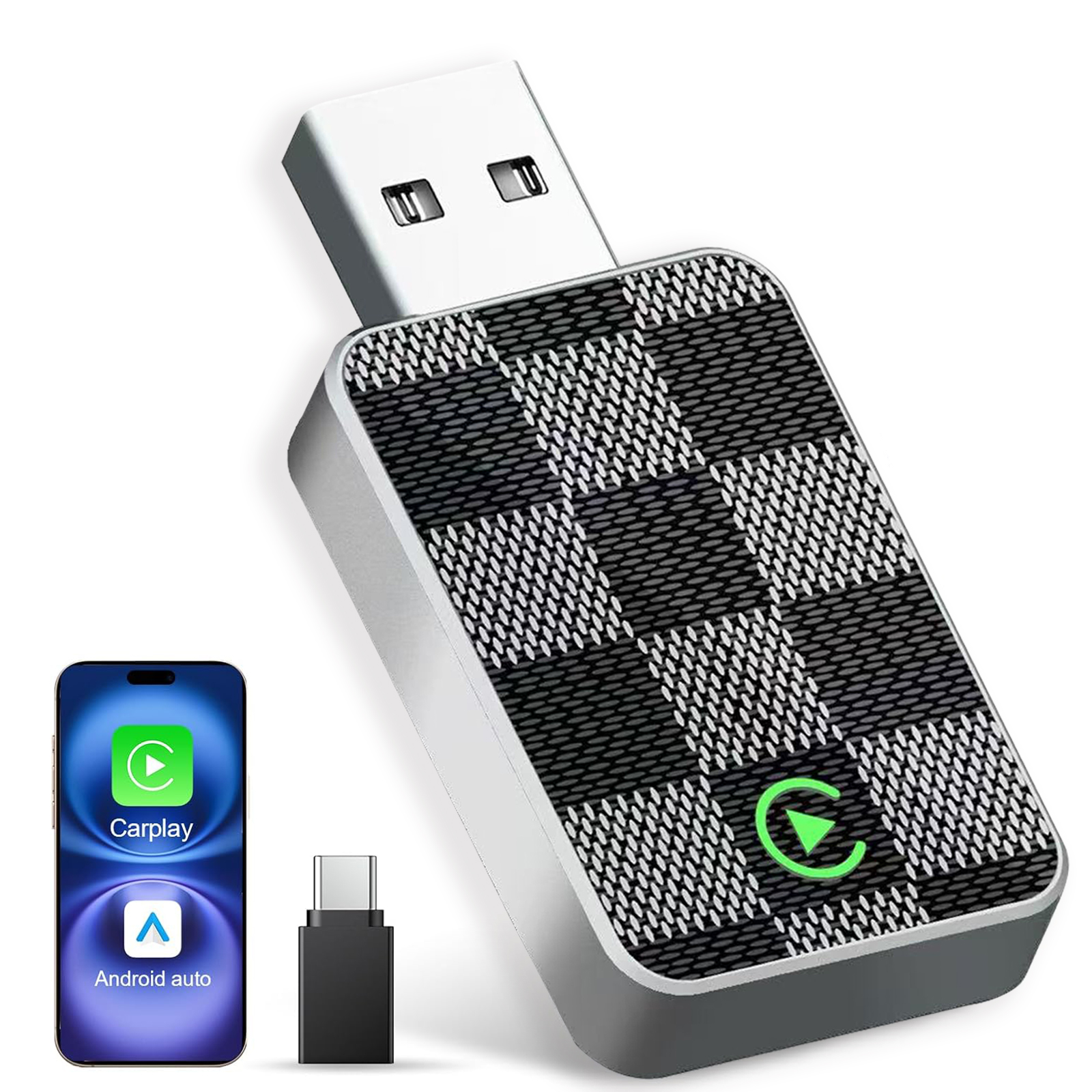 Checkered flash drive carplay
