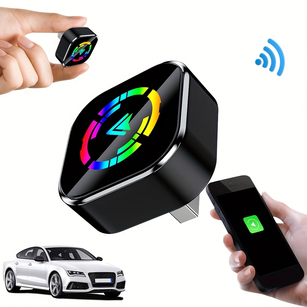 2-in-1 Wireless CarPlay Adapter, Color (A12)