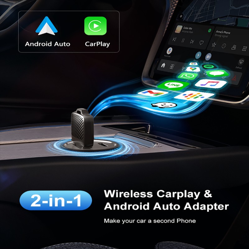 Mini Plug&Play Multimedia Car Streaming AI Box USB Dongle (U5)