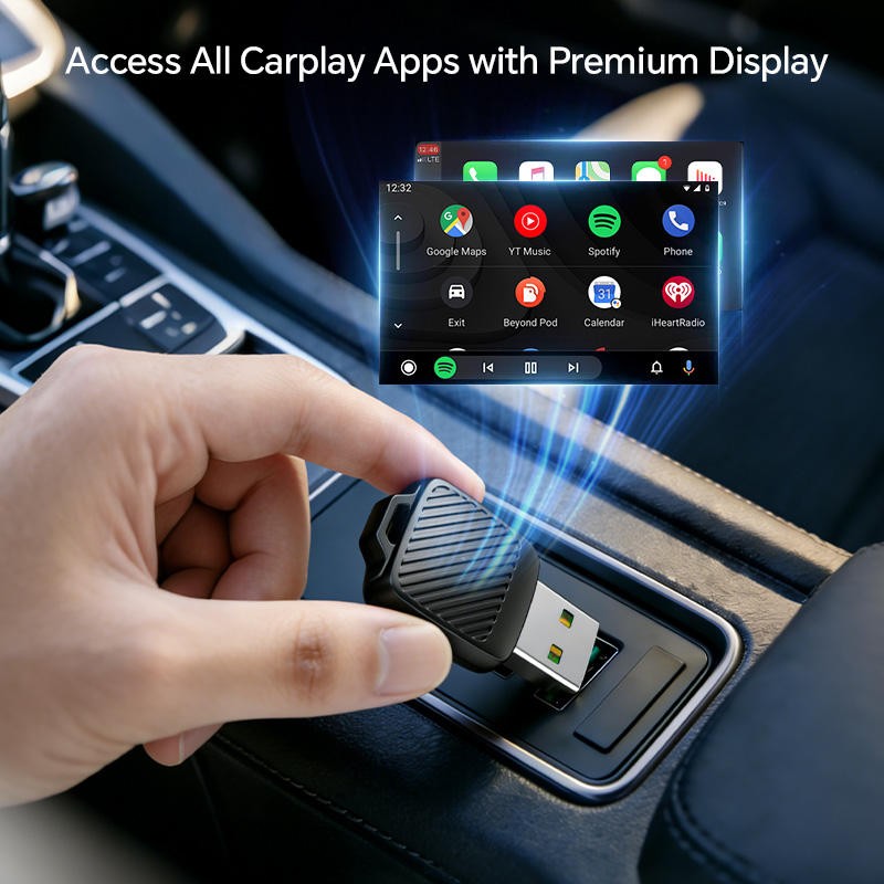 Mini Plug&Play Multimedia Car Streaming AI Box USB Dongle (U5)