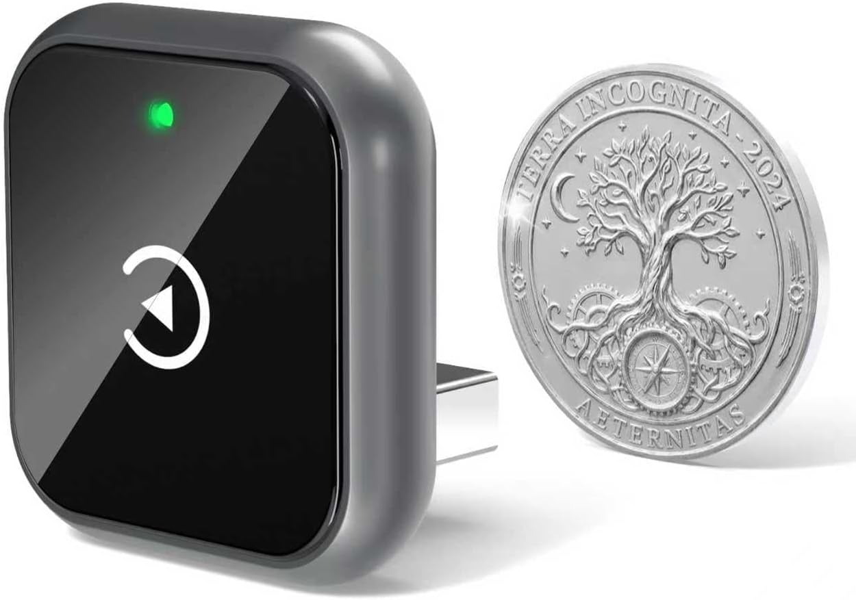 Mini Design Wired to Wireless Car Play Converter, Plug & Play Auto-Reconnect Dongle, Compatible with USB & Type-C (D2)