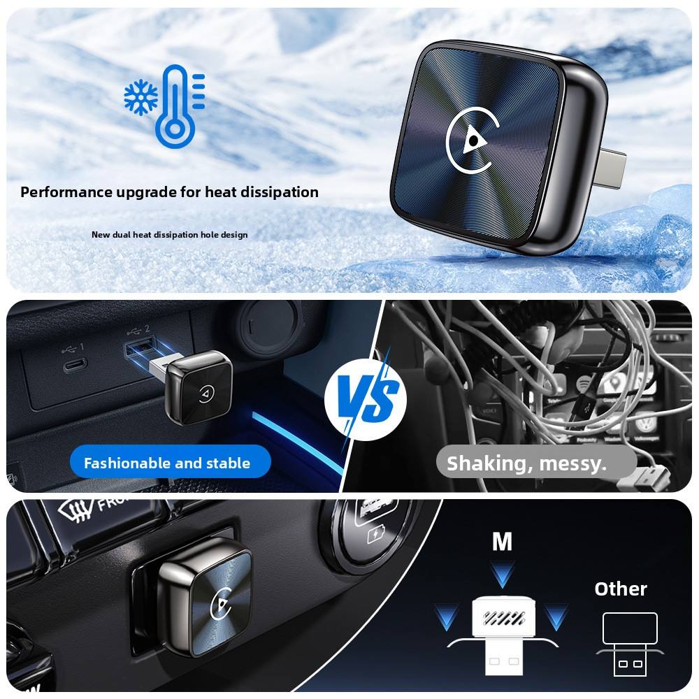 Dongle USB Connection Wireless Carplay Box Smart Car-machine Interconnection Module 2-in-1 Android Autocarplay (A100)