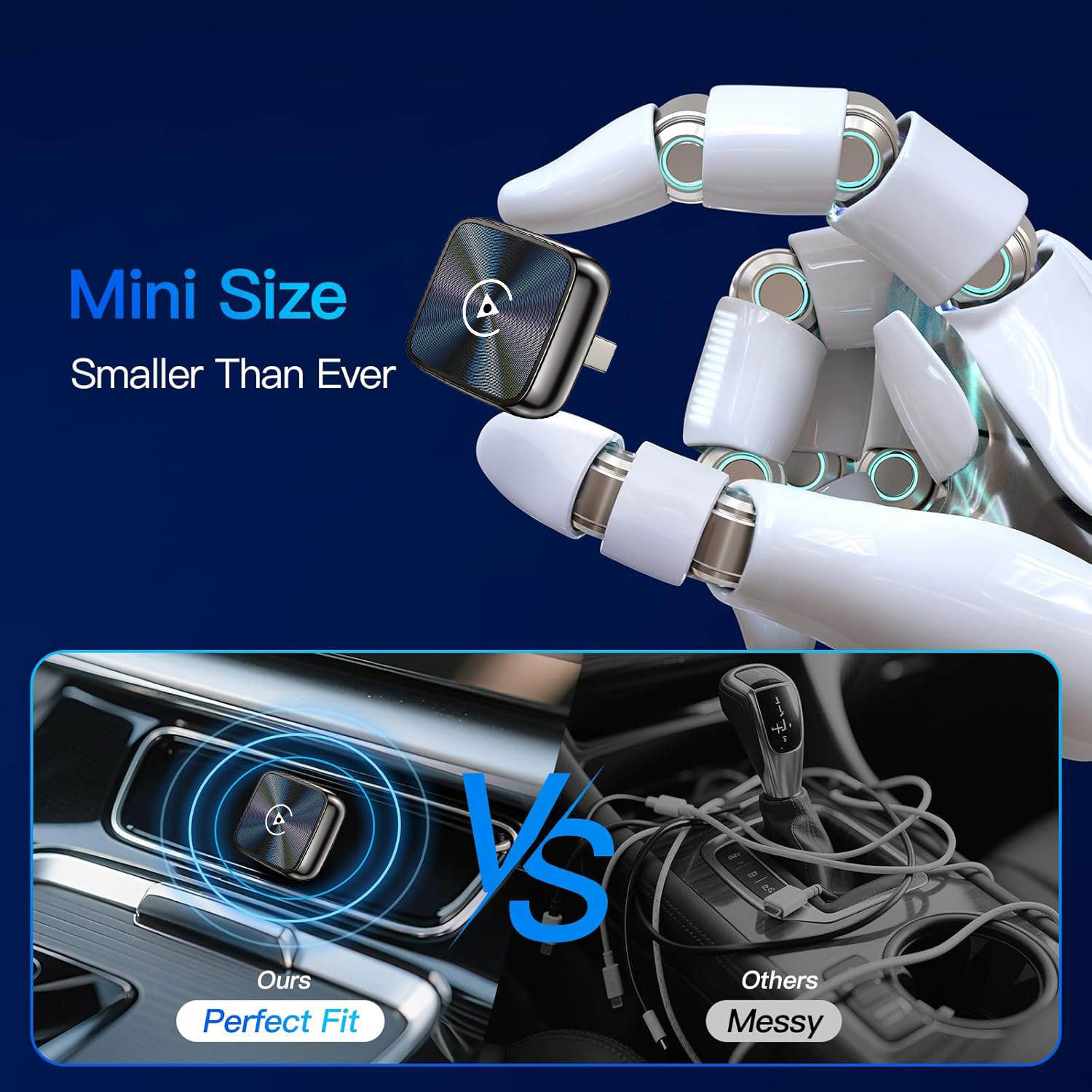 Dongle USB Connection Wireless Carplay Box Smart Car-machine Interconnection Module 2-in-1 Android Autocarplay (A100)