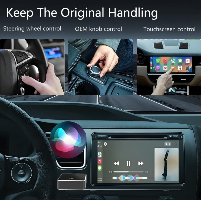 Android Auto & Apple CarPlay Compatible Wi-Fi Enabled USB Flash Drive Mini Car Navigation System (A02)
