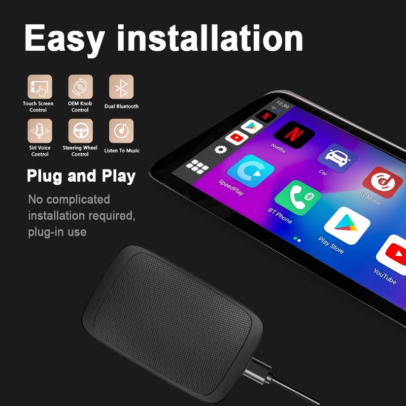 3 IN 1 Wireless Car Navigation System Carplay Box Android Carplay Adapter (Q39)